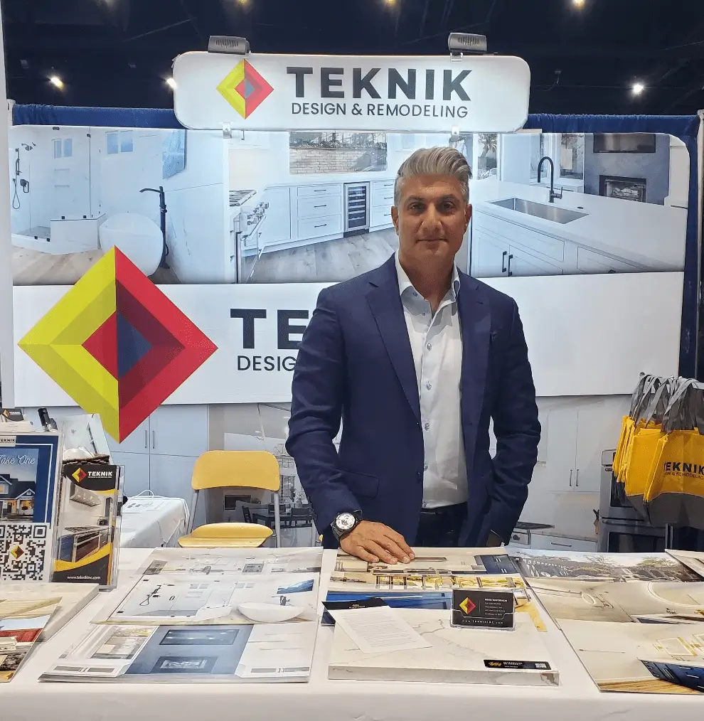 Kevin Tootoonchi, Teknik Design & Remodeling founder in a showroom